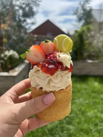 *PRE-ORDER* 12TH JULY Wimbledon Strawberries & Cream Mini Cake
